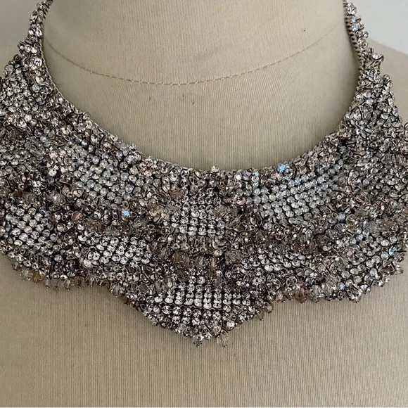 Rare Authentic Swarovski Mesh Champagne Necklace. - Picture 7 of 14